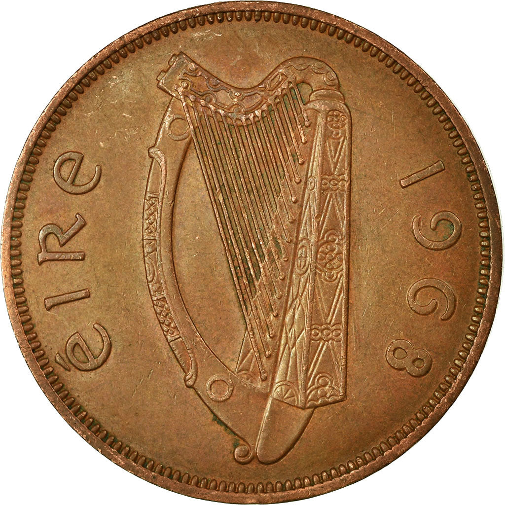 Coin, IRELAND REPUBLIC, Penny, 1968, VF(30-35), Bronze, KM:11