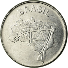 Coin, Brazil, 10 Cruzeiros, 1982, VF(30-35), Stainless Steel, KM:592.1
