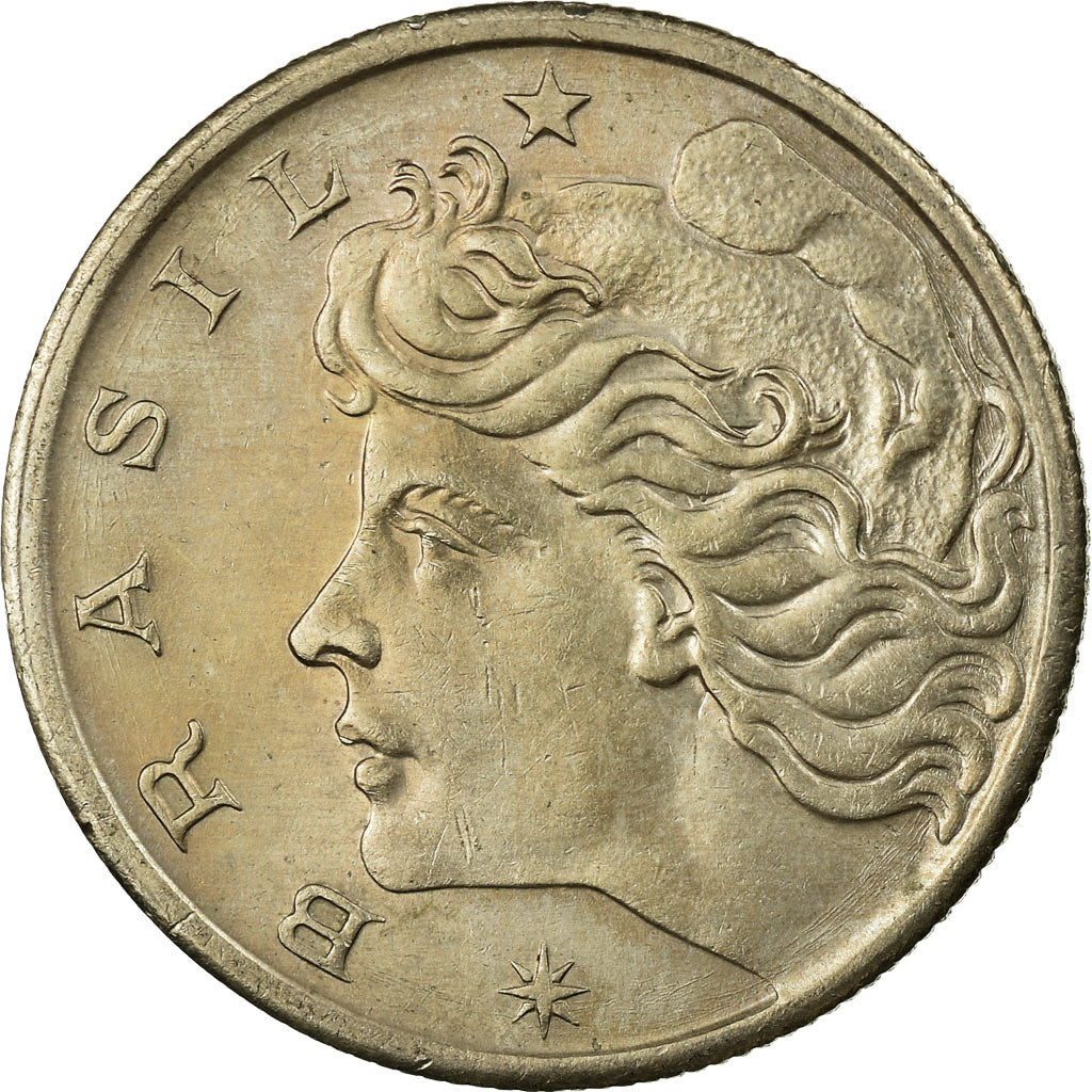 Moneda, Brasil, 20 Centavos, 1970, BC+, Cobre - níquel, KM:579.2