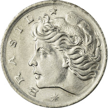 Coin, Brazil, 5 Centavos, 1975, EF(40-45), Stainless Steel, KM:587.2