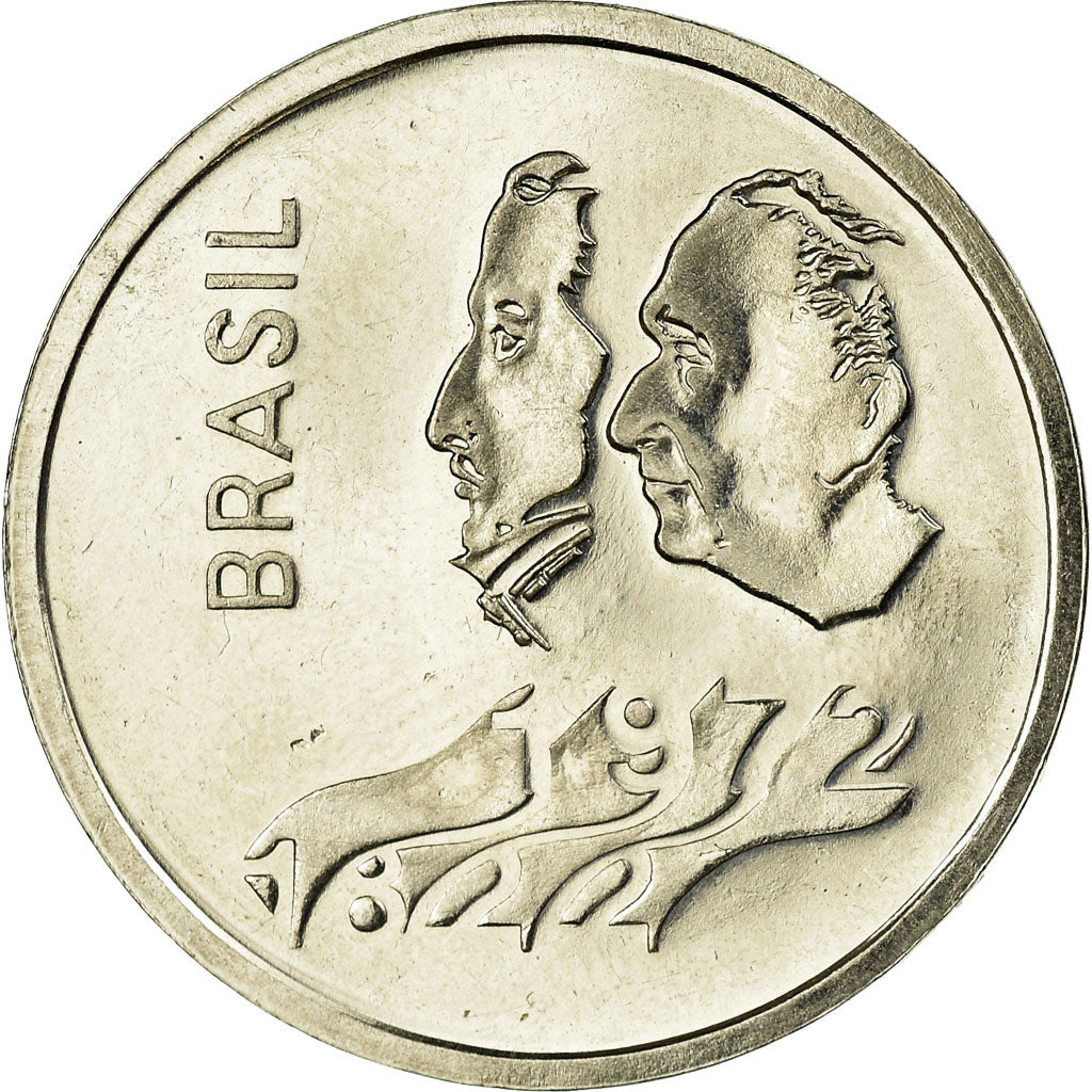 Coin, Brazil, Cruzeiro, 1972, AU(50-53), Nickel, KM:582