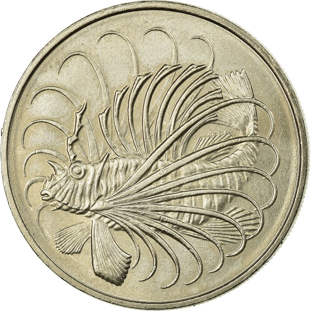 Coin, Singapore, 50 Cents, 1977, Singapore Mint, EF(40-45), Copper-nickel, KM:5