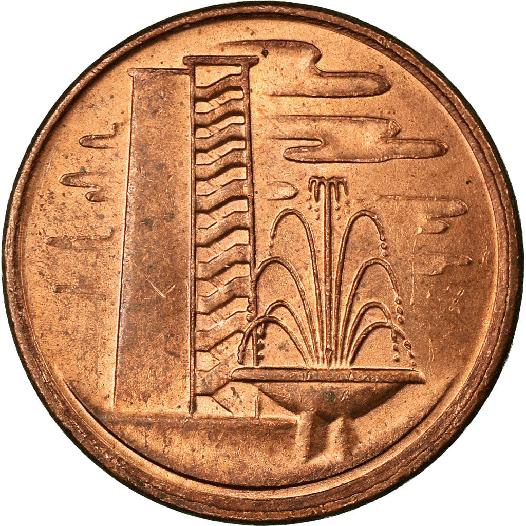 Moneda, Singapur, Cent, 1976, Singapore Mint, MBC, Bronce, KM:1