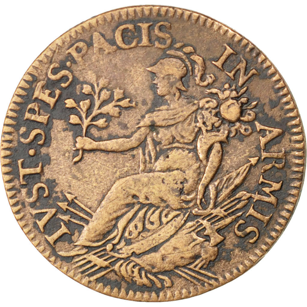 Francia, Token, Royal, BB+, Rame, 23, Feuardent:12477