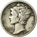 Coin, United States, Mercury Dime, Dime, 1917, U.S. Mint, San Francisco