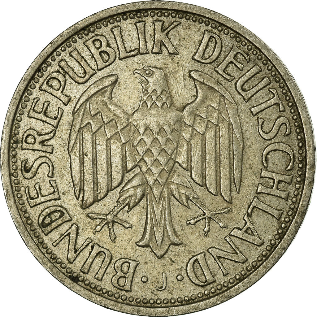 Coin, GERMANY - FEDERAL REPUBLIC, Mark, 1959, Hambourg, VF(30-35)
