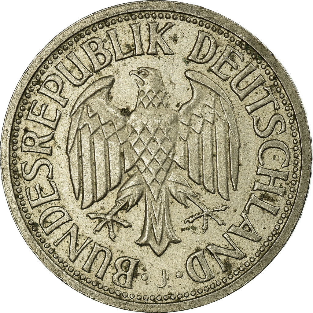 Coin, GERMANY - FEDERAL REPUBLIC, Mark, 1961, Hambourg, VF(30-35)