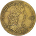 France, Royal, Token, EF(40-45), Copper, 25, Feuardent #1898, 4.40