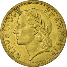 Moeda, França, Lavrillier, 5 Francs, 1940, Paris, VF(30-35), Alumínio-Bronze