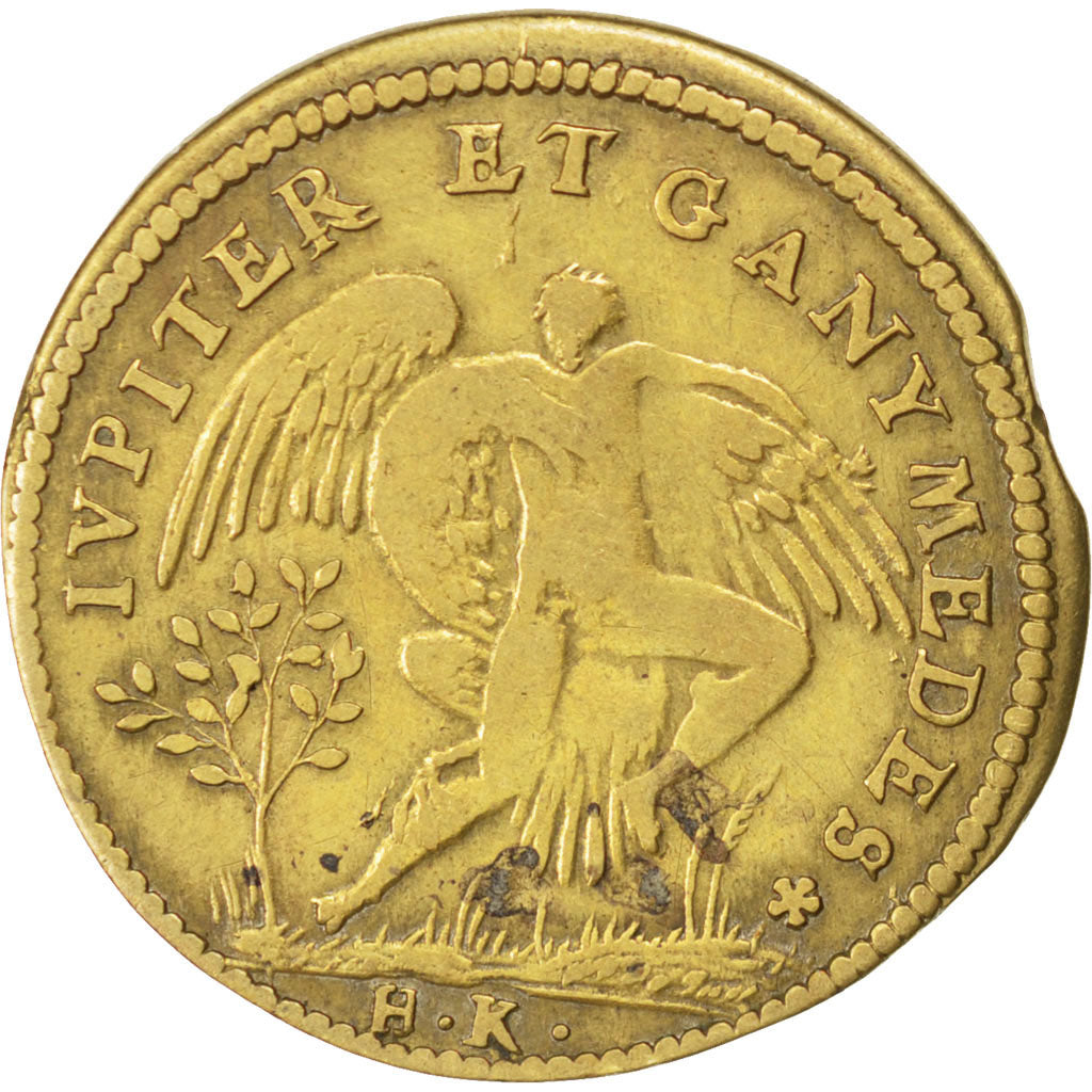 France, Royal, Token, EF(40-45), Copper, 28, Feuardent #11732, 4.10