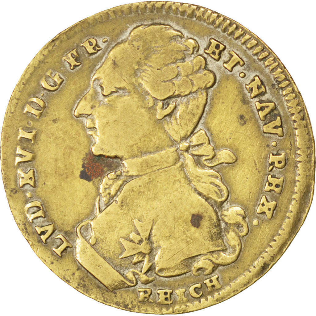 France, Royal, Token, EF(40-45), Copper, 27, Feuardent #13405, 6.10
