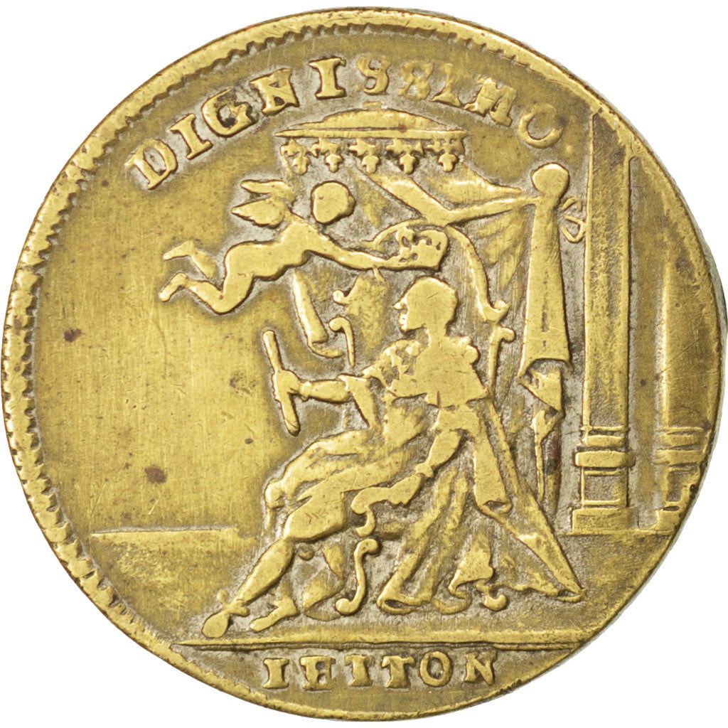 France, Royal, Token, EF(40-45), Copper, 27, Feuardent #13405, 6.10