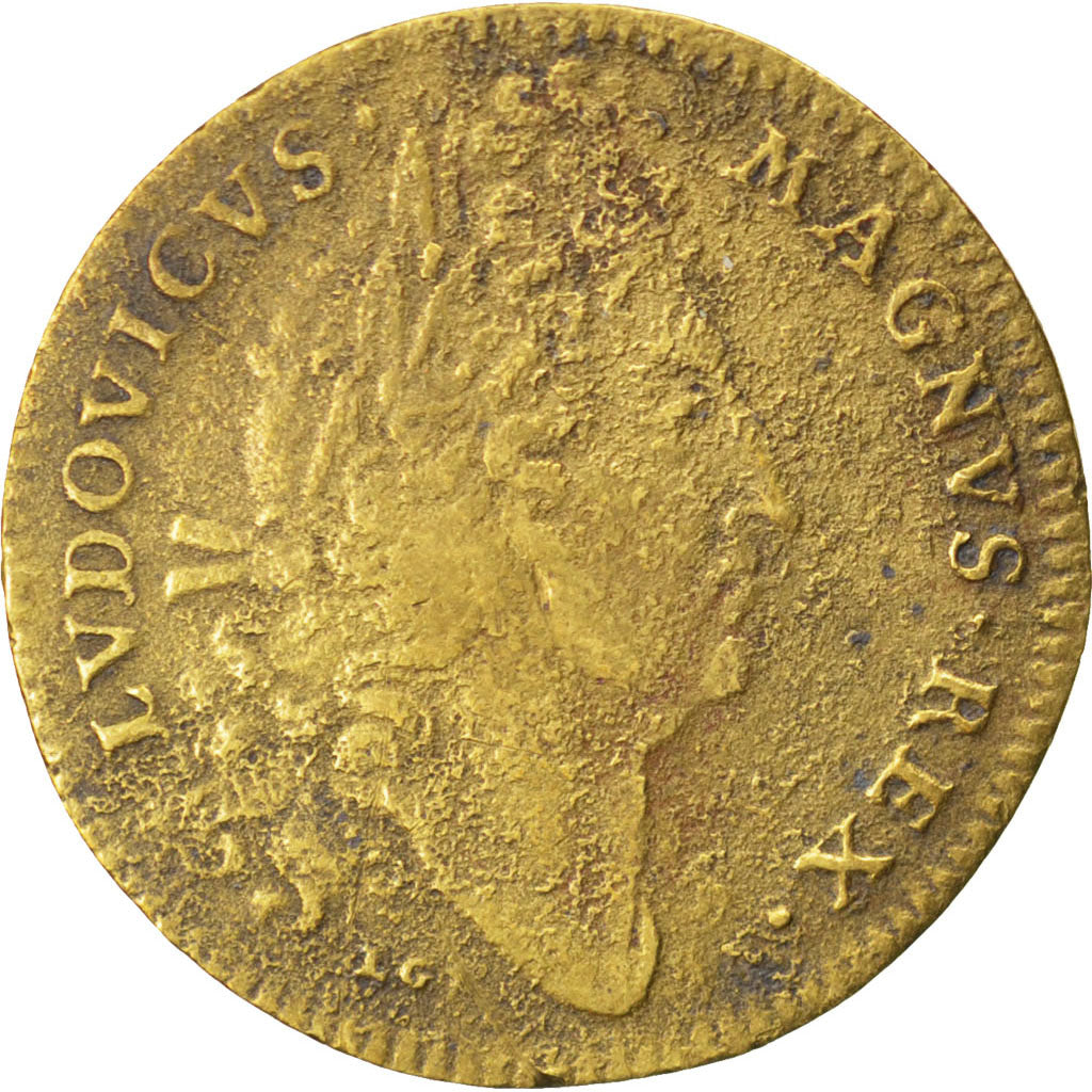 France, Royal, Token, VF(30-35), Copper, 27, Feuardent #2838, 5.30