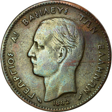 Coin, Greece, George I, 5 Lepta, 1882, VF(30-35), Copper, KM:54