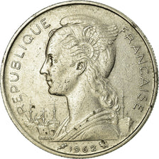 Coin, Réunion, 50 Francs, 1962, EF(40-45), Nickel, KM:12