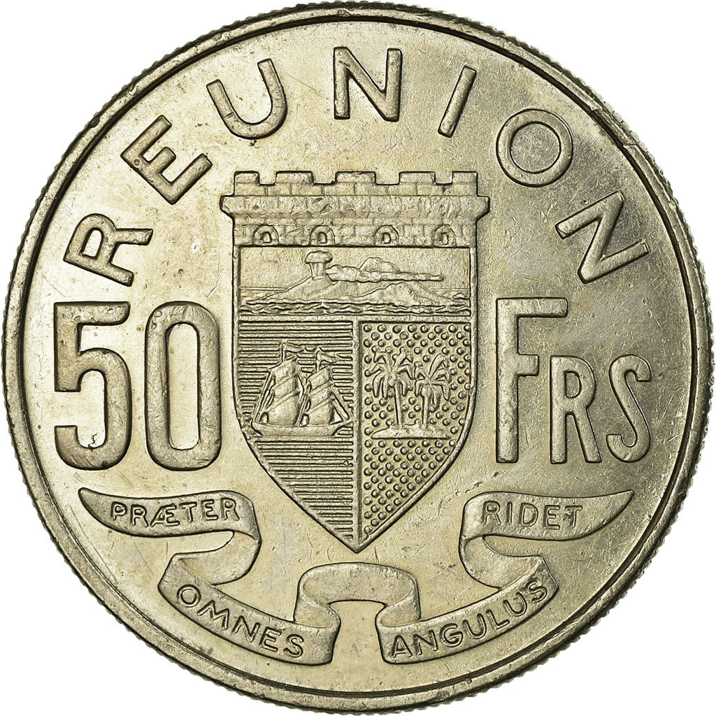 Coin, Réunion, 50 Francs, 1970, EF(40-45), Nickel, KM:12
