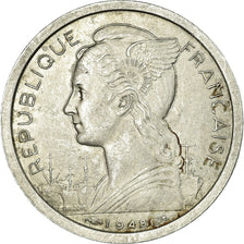 Coin, Réunion, Franc, 1948, VF(30-35), Aluminum, KM:6.1