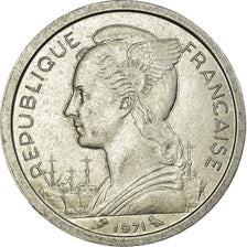 Coin, Réunion, Franc, 1971, EF(40-45), Aluminum, KM:6.1