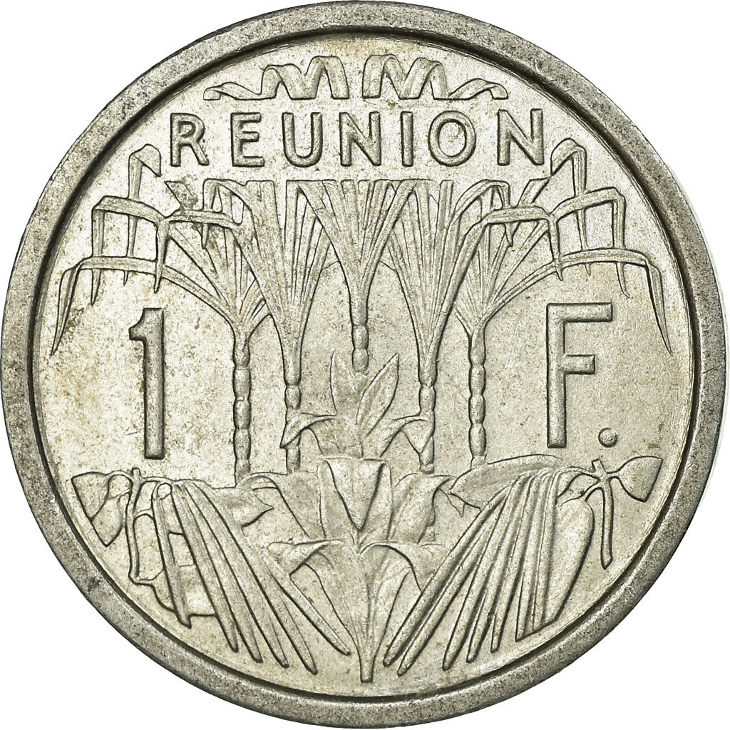 Coin, Réunion, Franc, 1971, EF(40-45), Aluminum, KM:6.1
