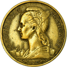Monnaie, Réunion, 10 Francs, 1955, TB+, Aluminum-Bronze, KM:10