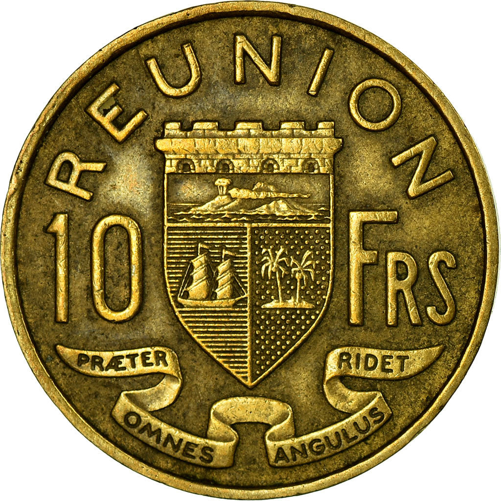 Monnaie, Réunion, 10 Francs, 1955, TB+, Aluminum-Bronze, KM:10