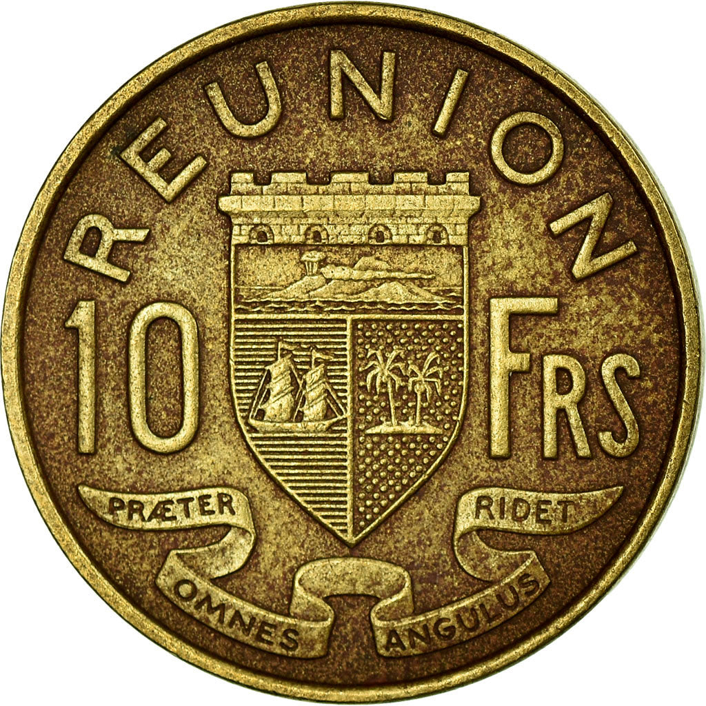 Coin, Réunion, 10 Francs, 1964, VF(30-35), Aluminum-Bronze, KM:10