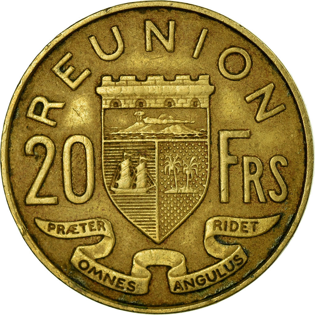 Coin, Réunion, 20 Francs, 1964, VF(30-35), Aluminum-Bronze, KM:11