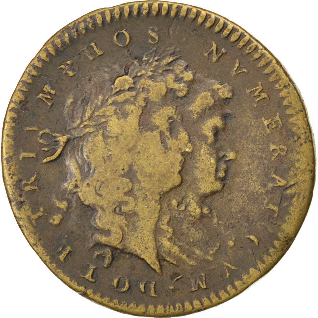 France, Royal, Token, VF(30-35), Copper, 25, 4.90