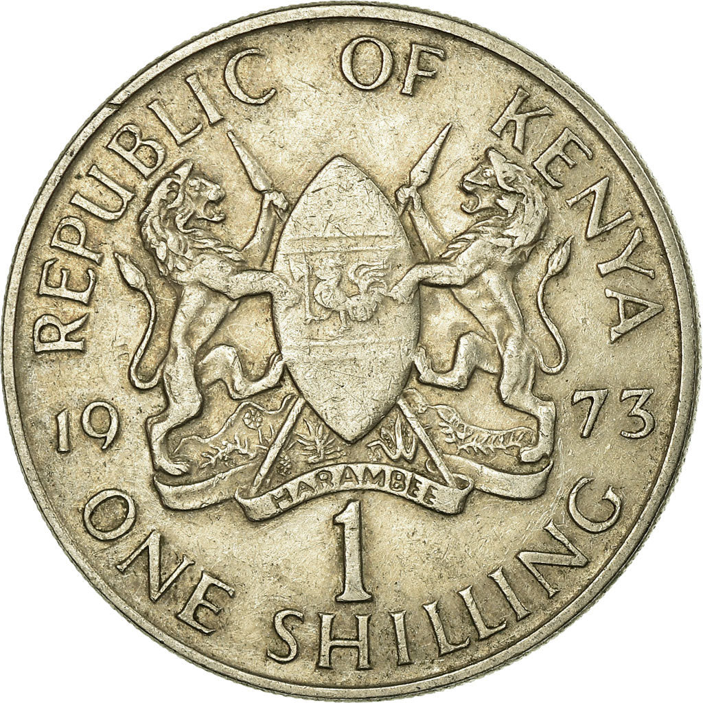 Coin, Kenya, Shilling, 1973, VF(30-35), Copper-nickel, KM:14