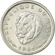 Coin, Mali, 25 Francs, 1961, Paris, EF(40-45), Aluminum, KM:4