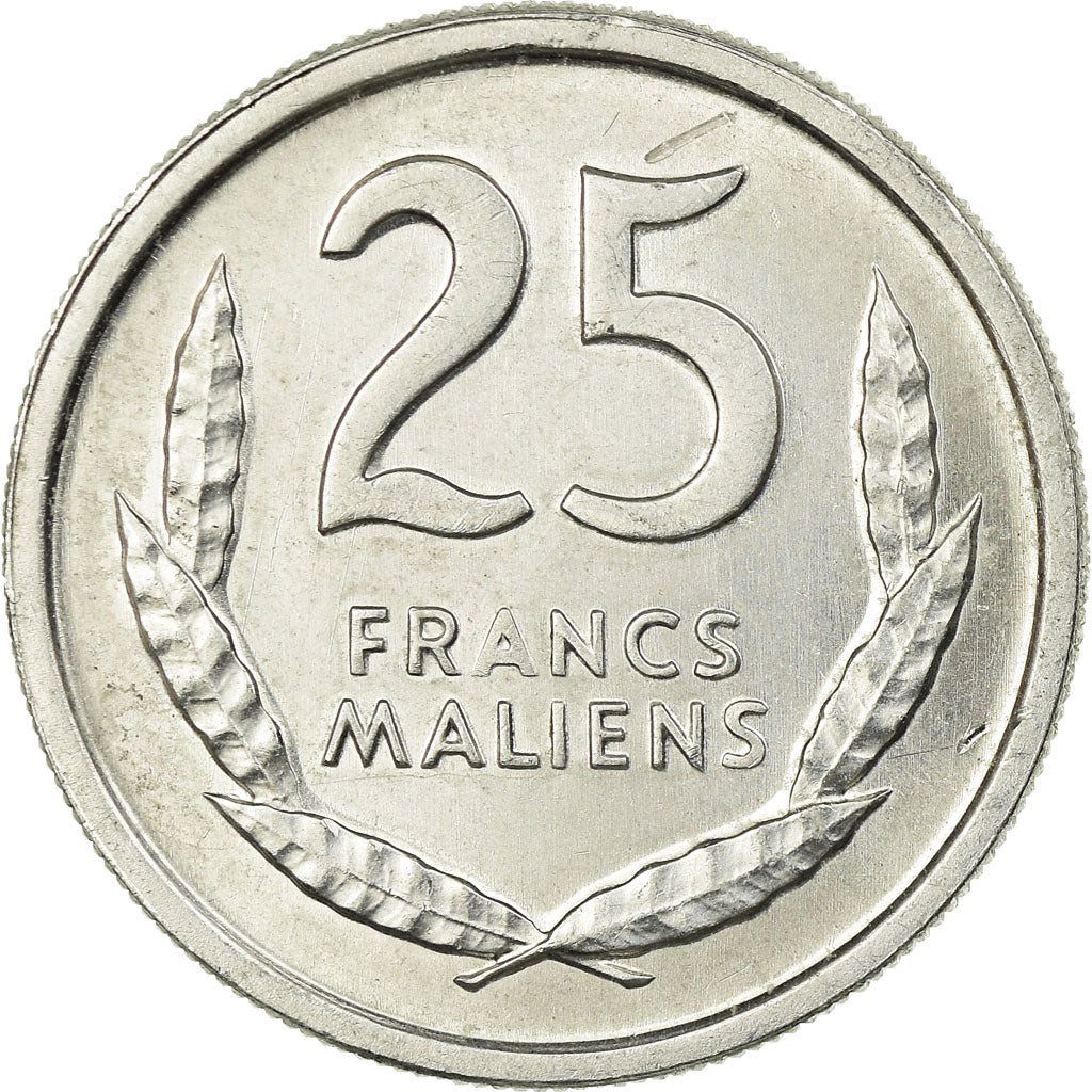 Coin, Mali, 25 Francs, 1961, Paris, EF(40-45), Aluminum, KM:4
