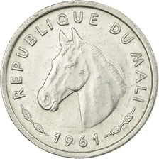 Coin, Mali, 10 Francs, 1961, Paris, EF(40-45), Aluminum, KM:3