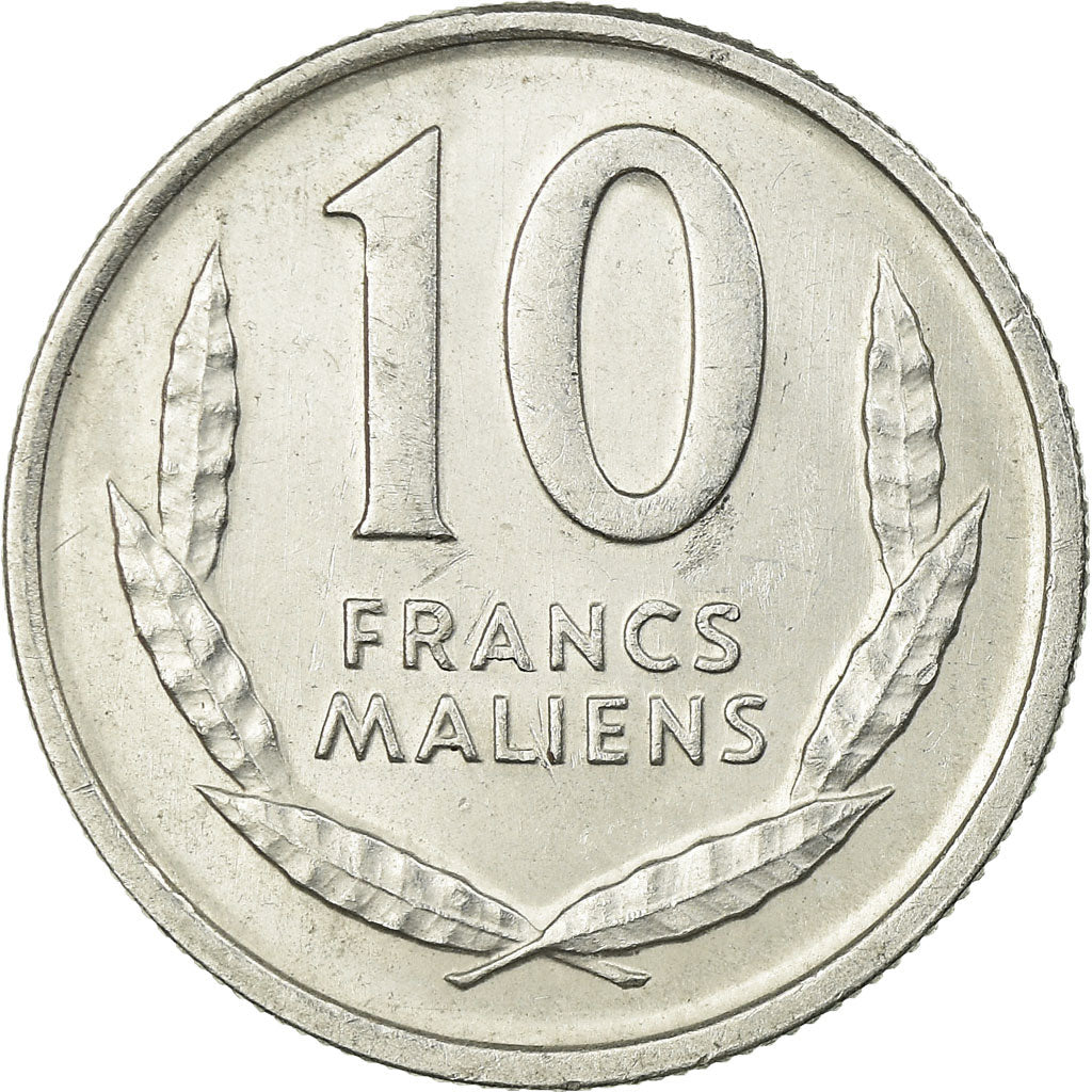 Coin, Mali, 10 Francs, 1961, Paris, EF(40-45), Aluminum, KM:3