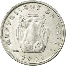 Coin, Mali, 5 Francs, 1961, Paris, VF(30-35), Aluminum, KM:2