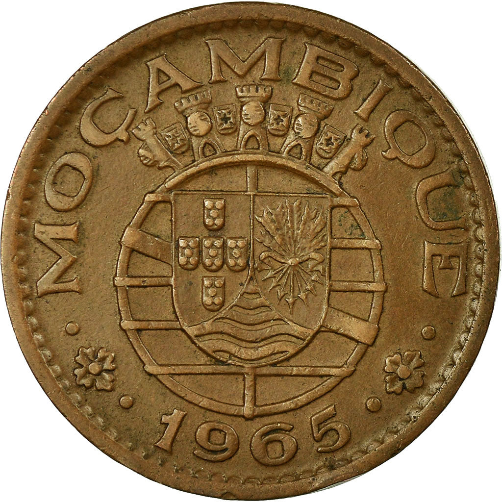 Coin, Mozambique, Escudo, 1965, EF(40-45), Bronze, KM:82