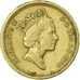 Moneta, Wielka Brytania, Elizabeth II, Pound, 1990, VF(20-25), Mosiądz niklowy