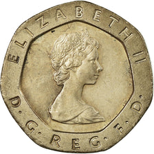 Coin, Great Britain, Elizabeth II, 20 Pence, 1984, VF(30-35), Copper-nickel