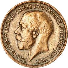 Coin, Great Britain, George V, Farthing, 1919, EF(40-45), Bronze, KM:808.2