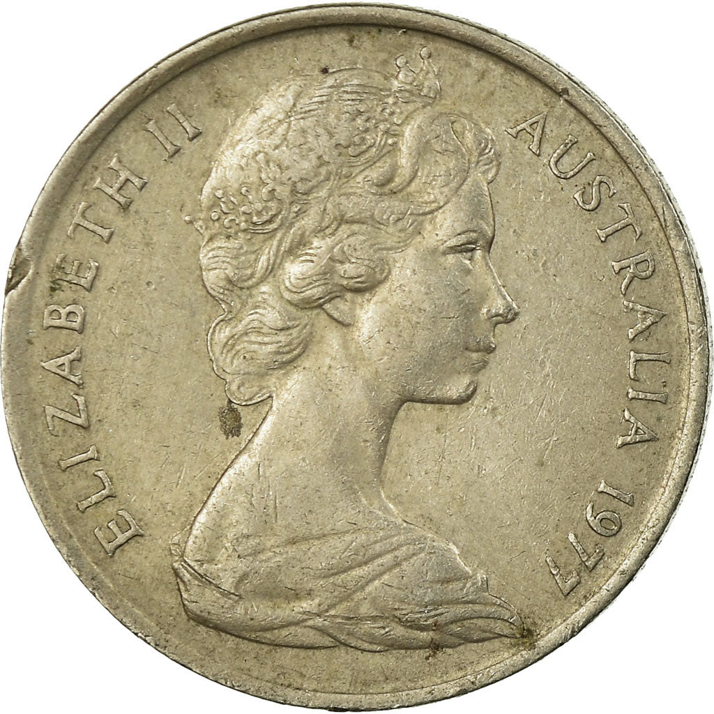 Moneta, Australia, Elizabeth II, 5 Cents, 1977, Melbourne, VF(30-35)