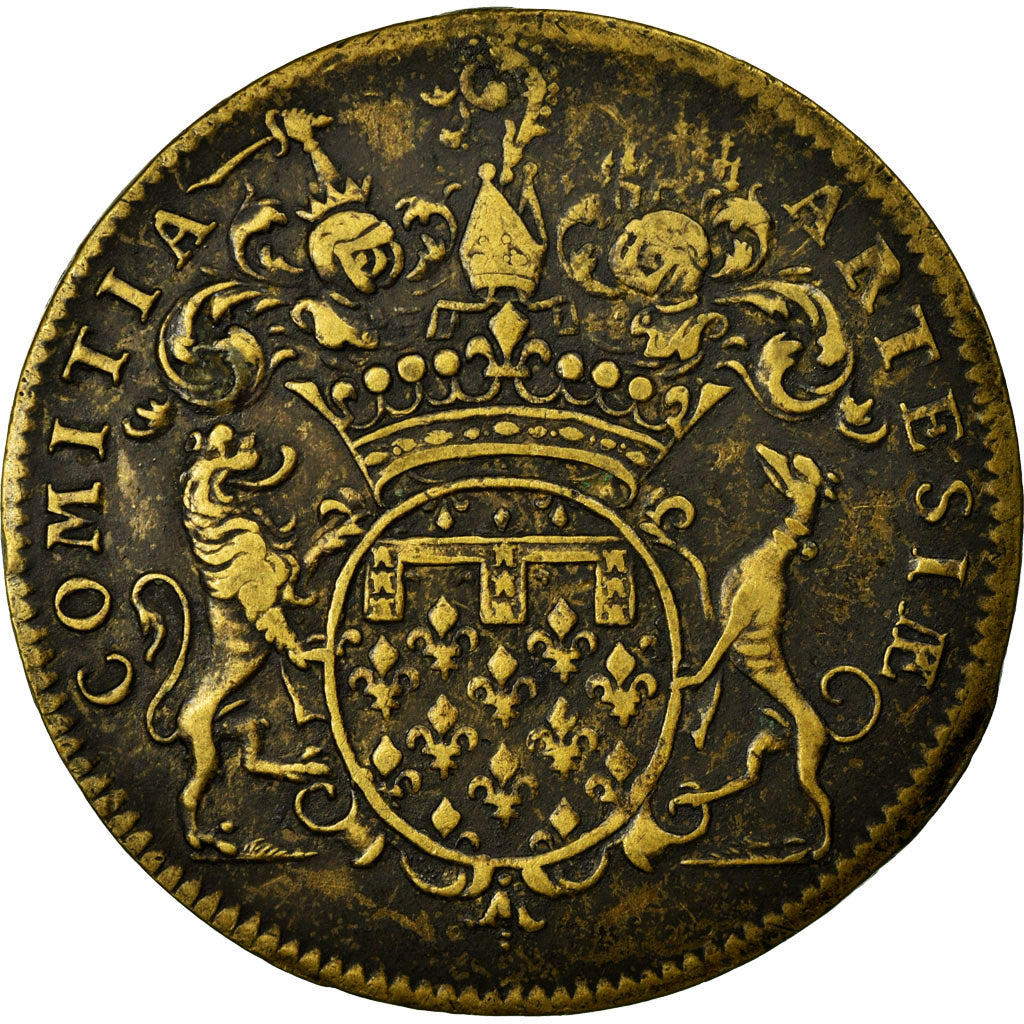 France, Jeton, Royal, TTB+, Cuivre
