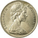 Moneda, Australia, Elizabeth II, 10 Cents, 1975, Melbourne, MBC, Cobre -