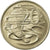 Moneda, Australia, Elizabeth II, 20 Cents, 1975, Melbourne, MBC, Cobre -