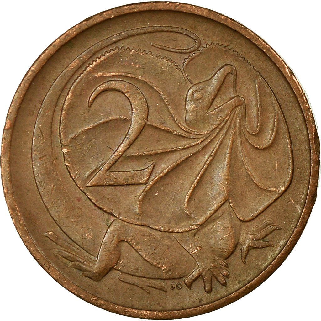 Coin, Australia, Elizabeth II, 2 Cents, 1971, Melbourne, VF(30-35), Bronze
