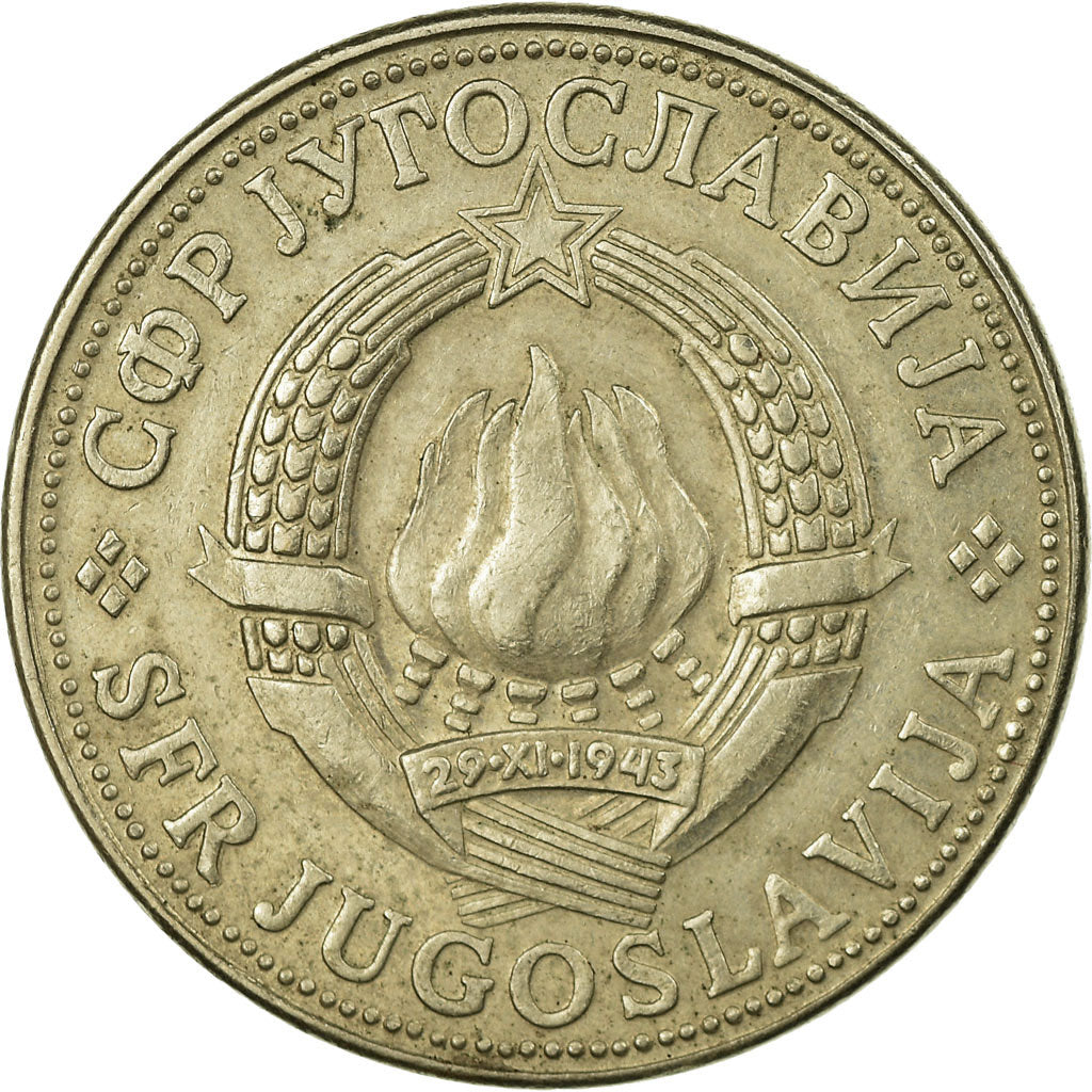 Monnaie, Yougoslavie, 10 Dinara, 1981, TB+, Copper-nickel, KM:62