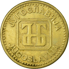 Moneta, Jugosławia, 50 Dinara, 1992, VF(30-35), Miedź-Nikiel-Cynk, KM:153