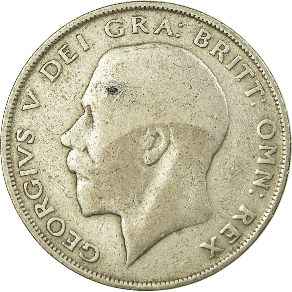 Coin, Great Britain, George V, 1/2 Crown, 1924, VF(30-35), Silver, KM:818.2