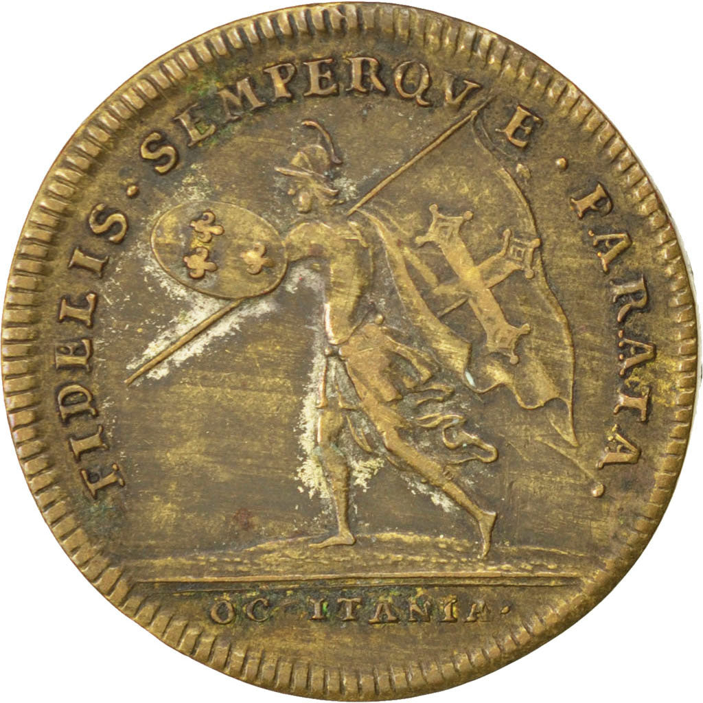 France, Royal, Token, EF(40-45), Copper, 27, Feuardent #10918, 5.80