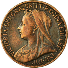 Coin, Great Britain, Victoria, Farthing, 1899, VF(30-35), Bronze, KM:788.2