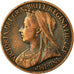 Coin, Great Britain, Victoria, Farthing, 1899, VF(30-35), Bronze, KM:788.2