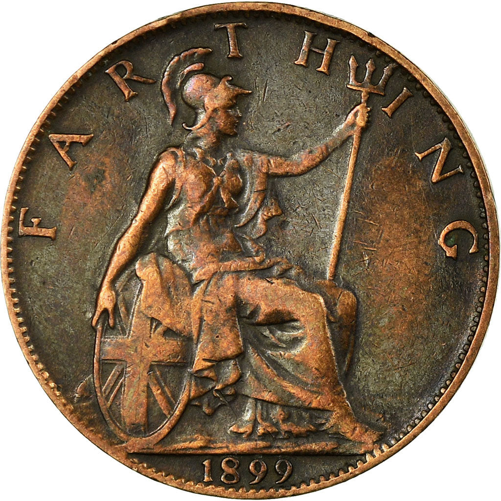 Coin, Great Britain, Victoria, Farthing, 1899, VF(30-35), Bronze, KM:788.2